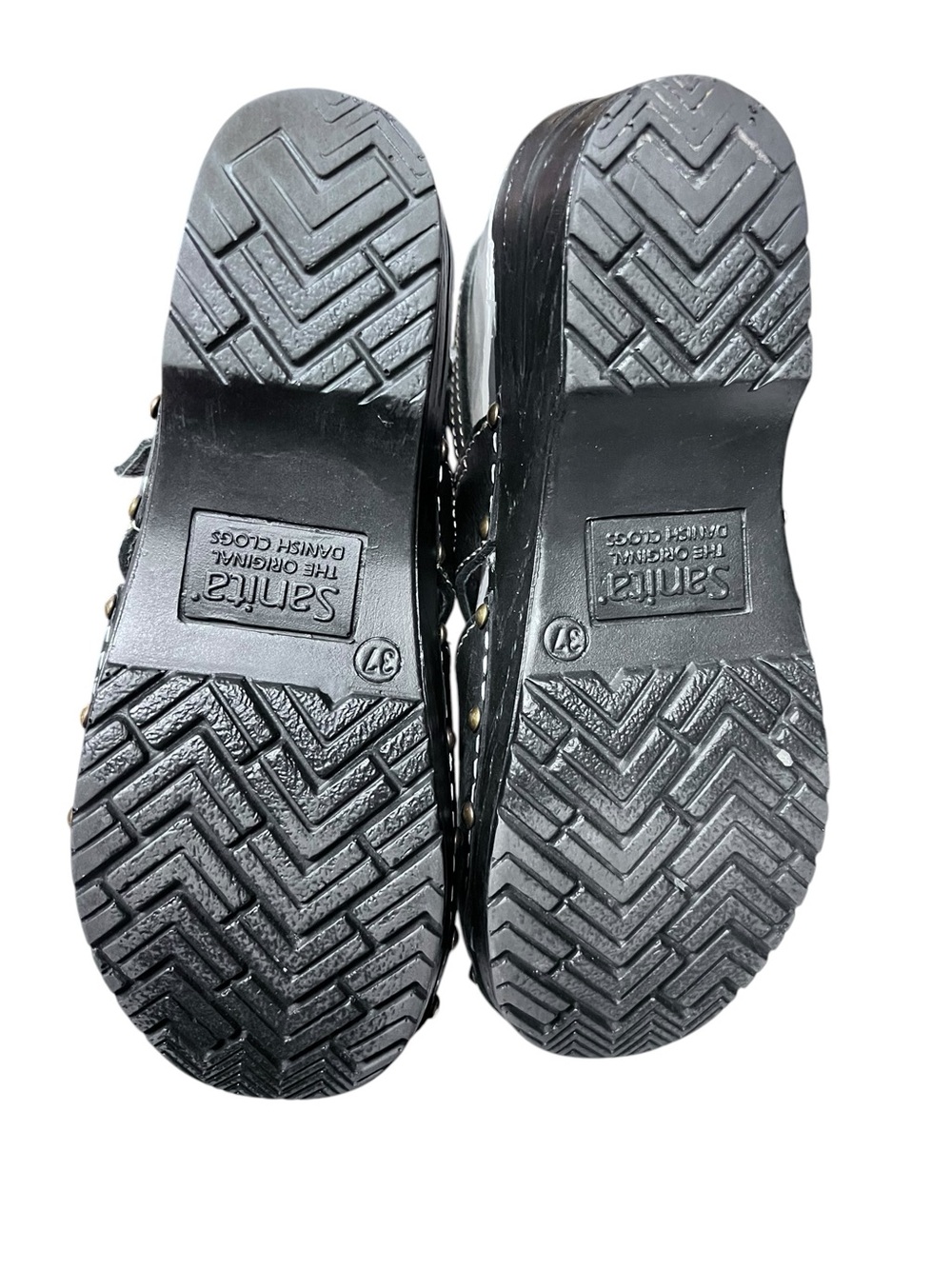 Sanita Khloe Danish Clogs Slingback Mary Janes Womens 6.5/7 EU 37 Black - Picture 6 of 8